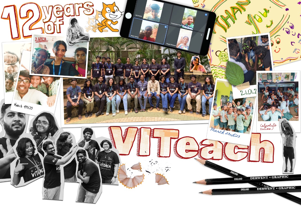 VITeach team and students during a club activity